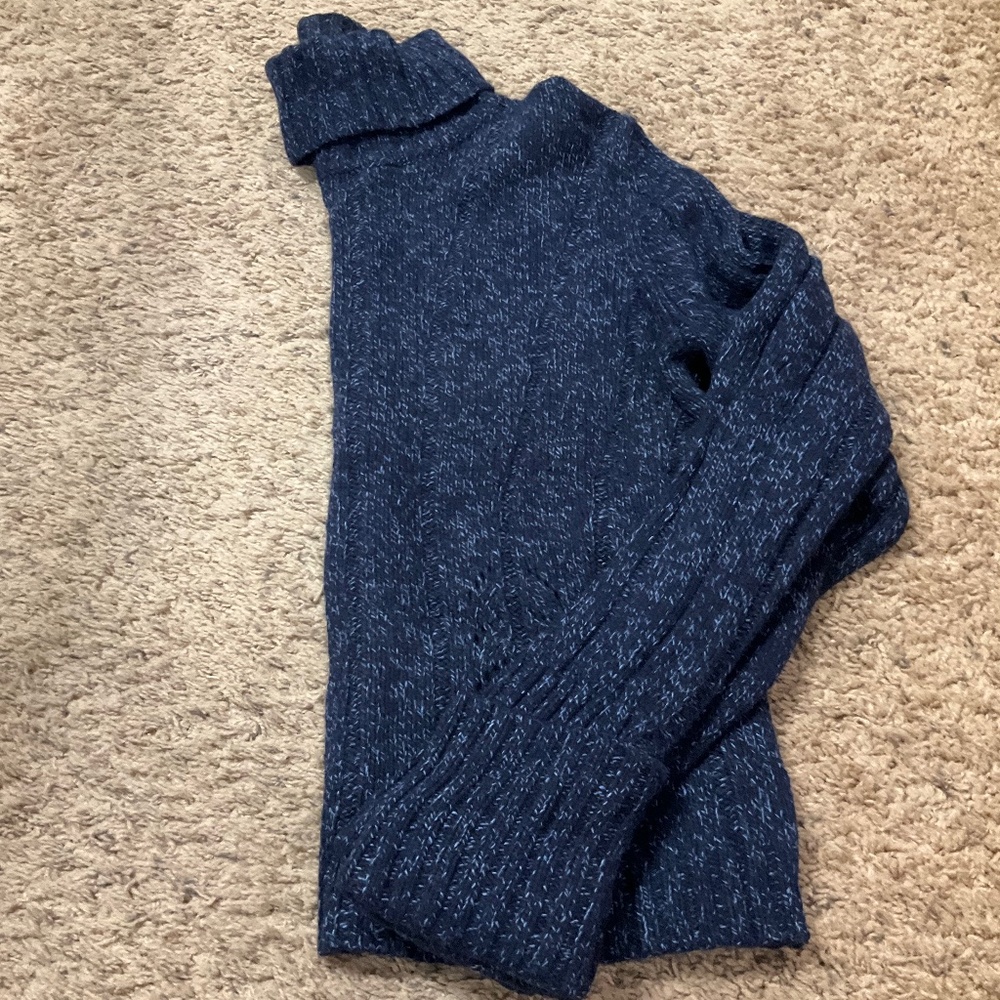 Vintage Express Heather Blue Turtleneck Sweater